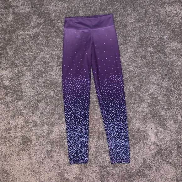 Champion Pants - Champion Purple Polka Dot Leggings